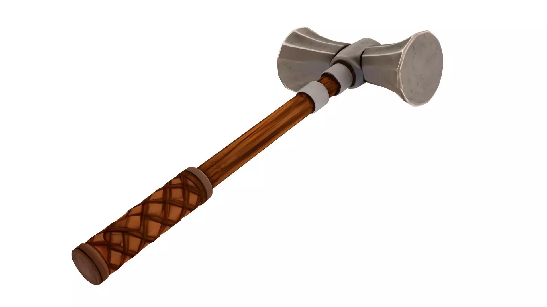 Stylized Medieval Hammer Low-poly 3D model_4