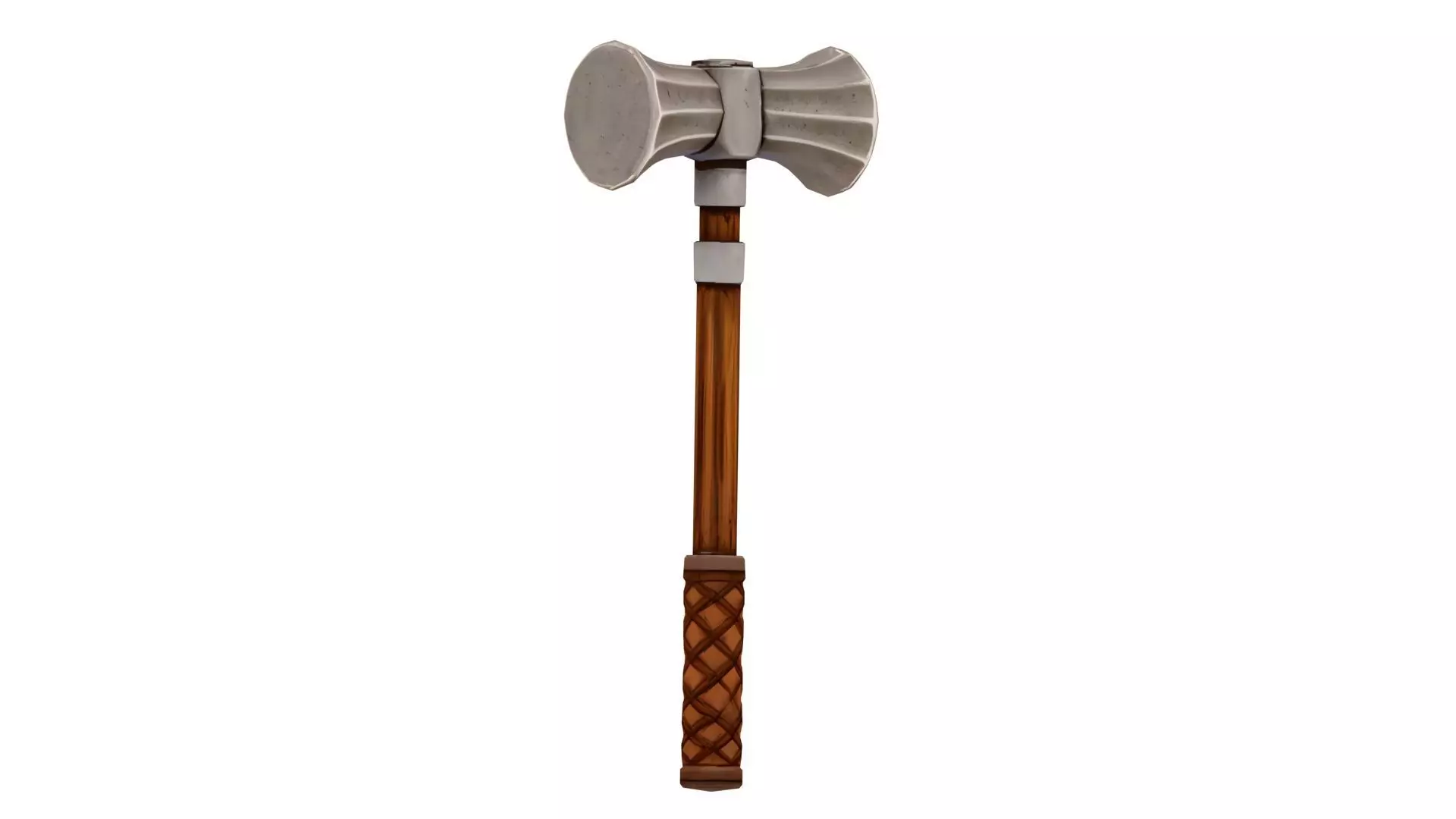 Stylized Medieval Hammer Low-poly 3D model_2