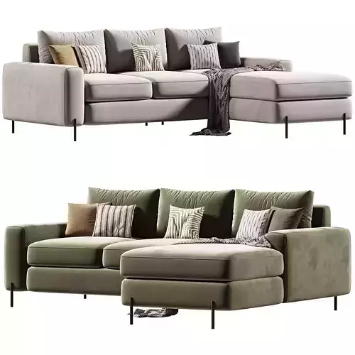 Corner sofa Haring Soft Terra