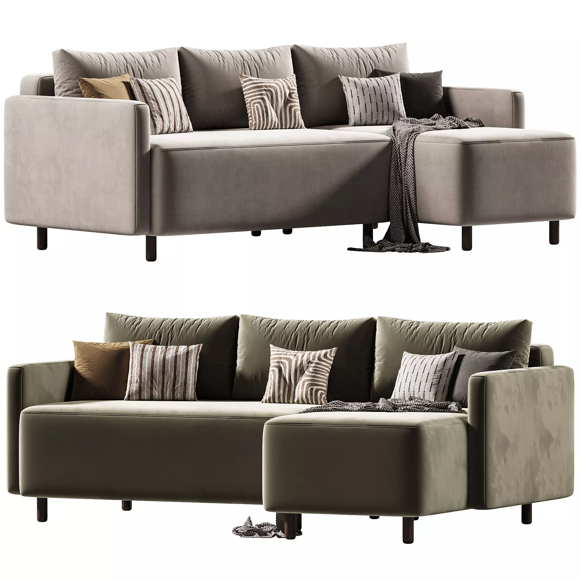 Corner sofa Beller Textile Grafit sofa ru Low-poly 3D model
