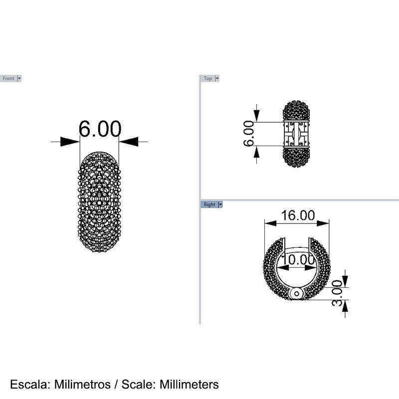 EARRINGS ALLURE SMALL DOUBLE 3D print model_6