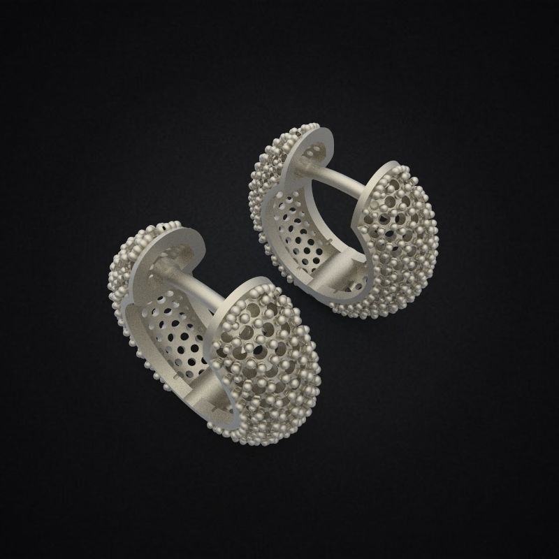 EARRINGS ALLURE SMALL DOUBLE 3D print model_4