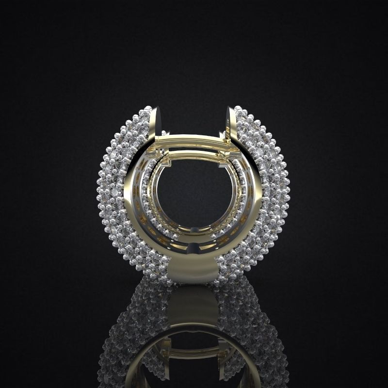EARRINGS ALLURE SMALL DOUBLE 3D print model_2