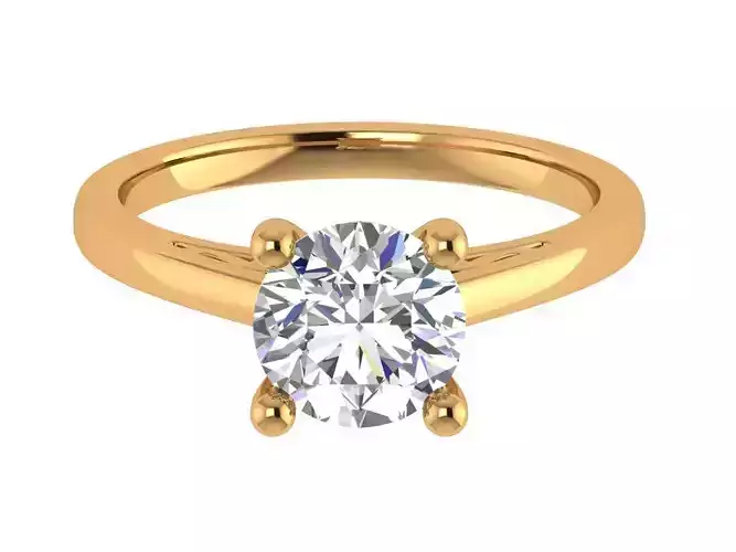 Round Solitaire Ring