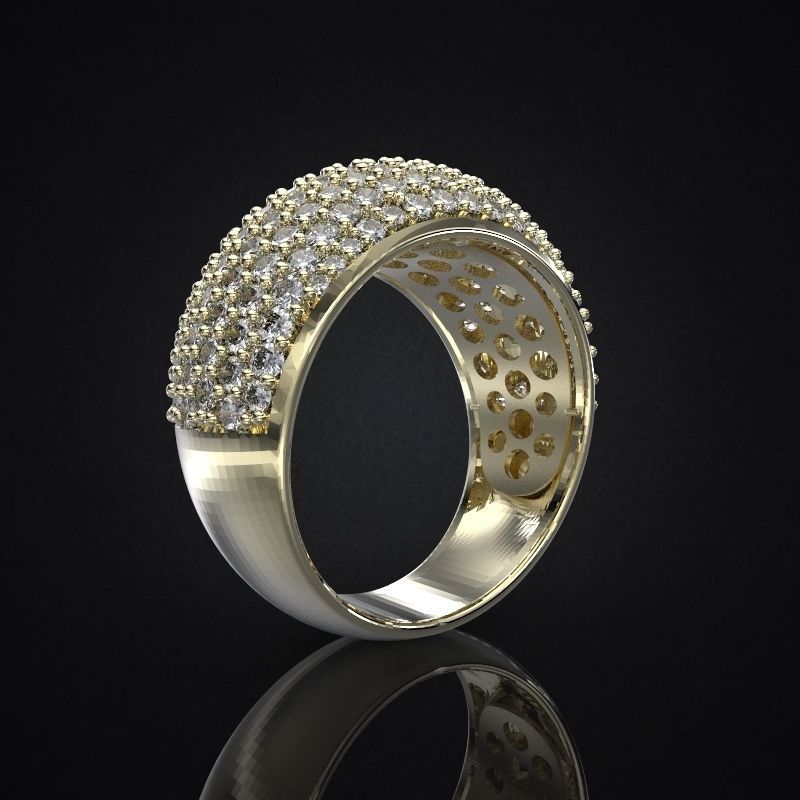 RINGS ALLURE MEDIUM 3D print model_2