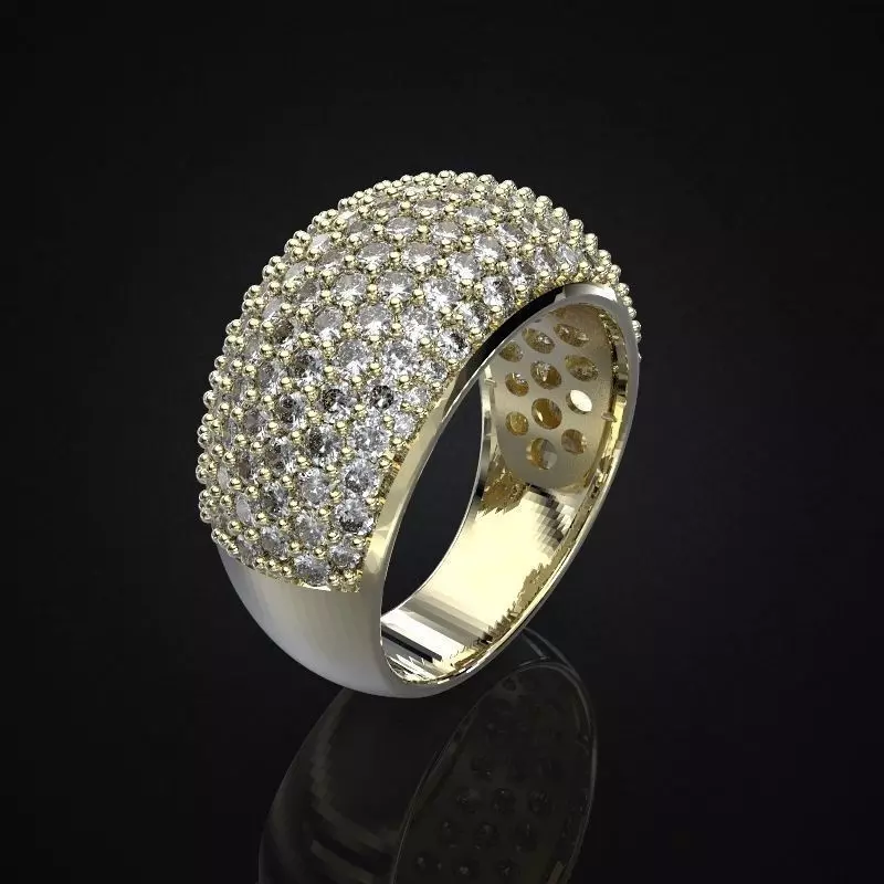 RINGS ALLURE MEDIUM 3D print model_0