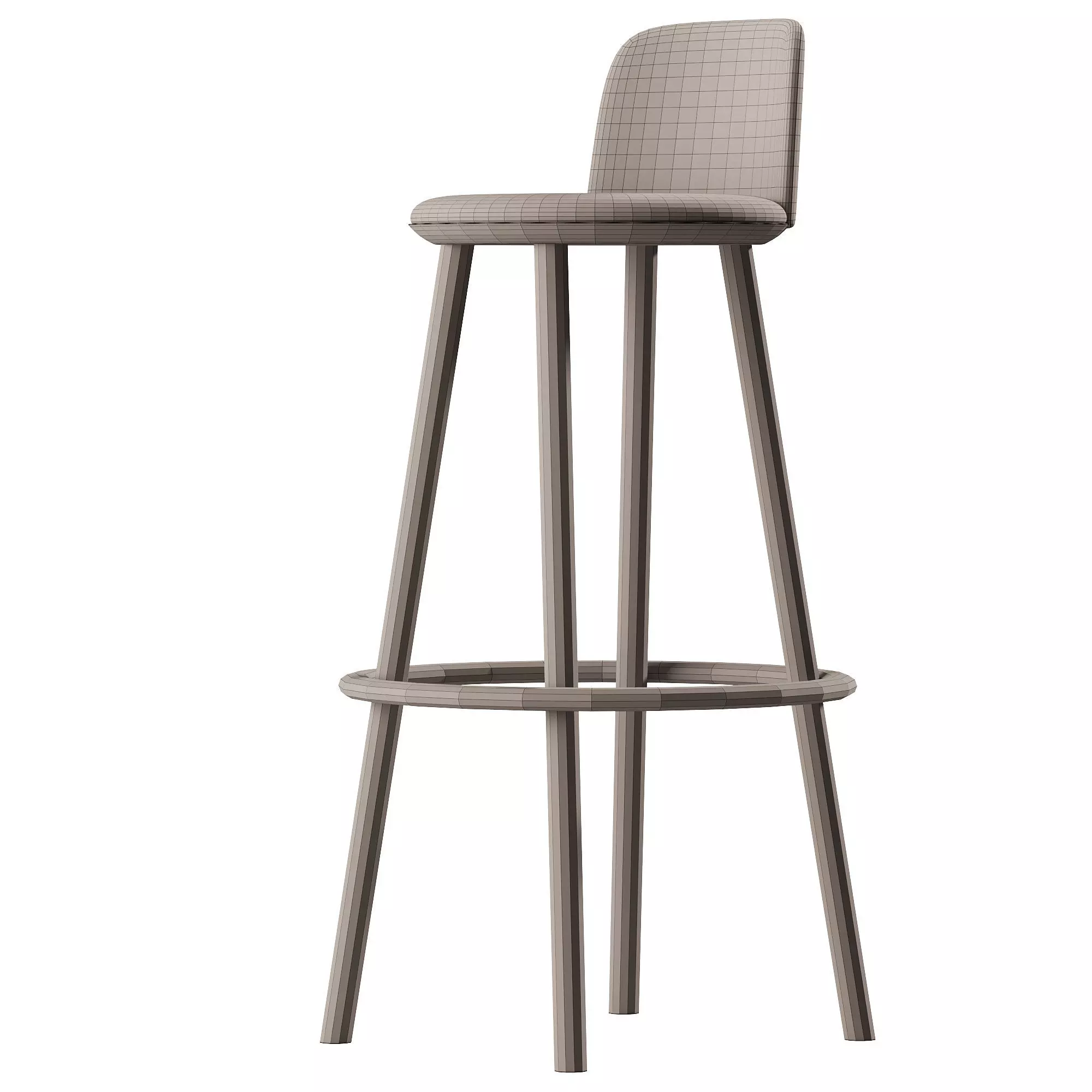 Benchmark ovo bar chair Low-poly 3D model_4