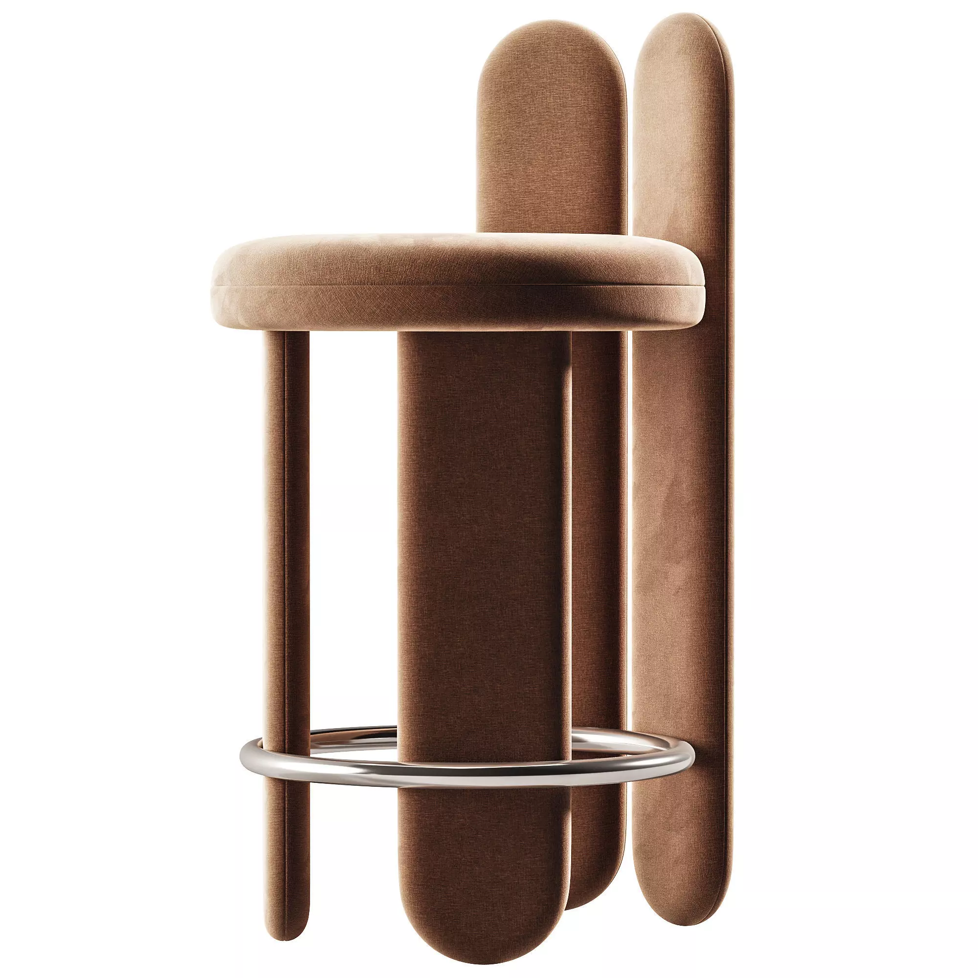 glazy bar stool by royal stranger Low-poly 3D model_2