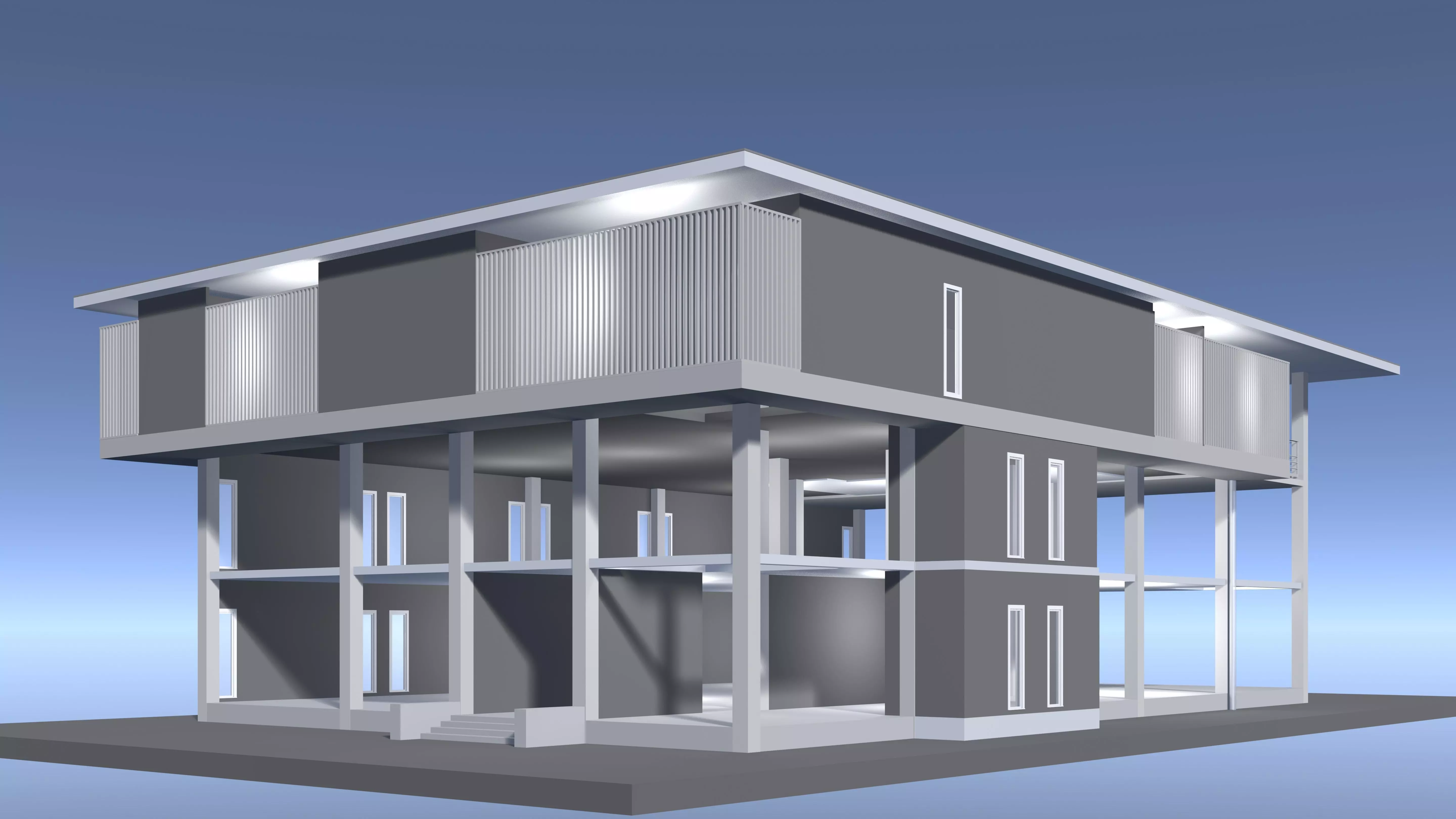 Home office in structure 25-52 3D model_1