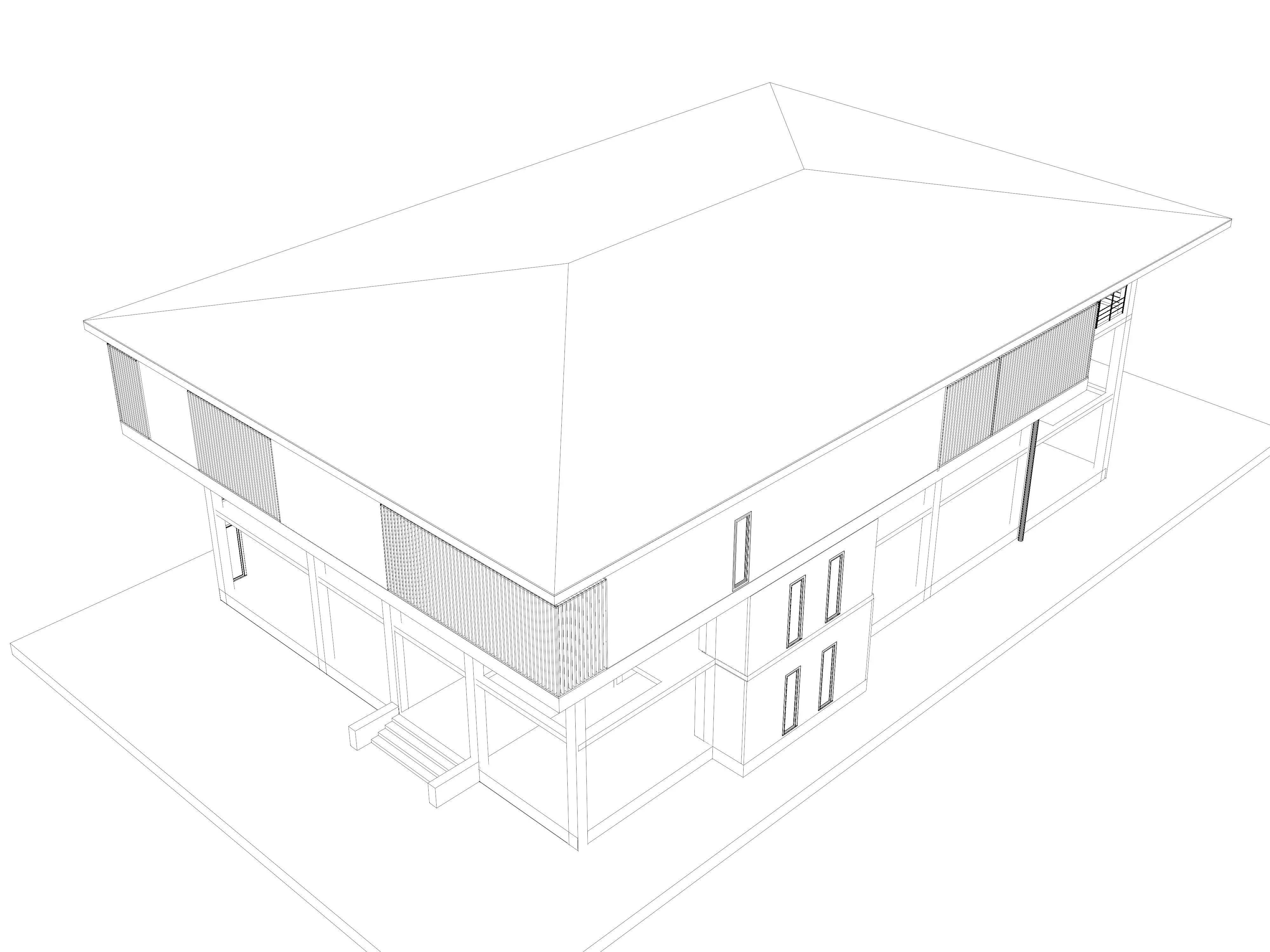 Home office in structure 25-52 3D model_6