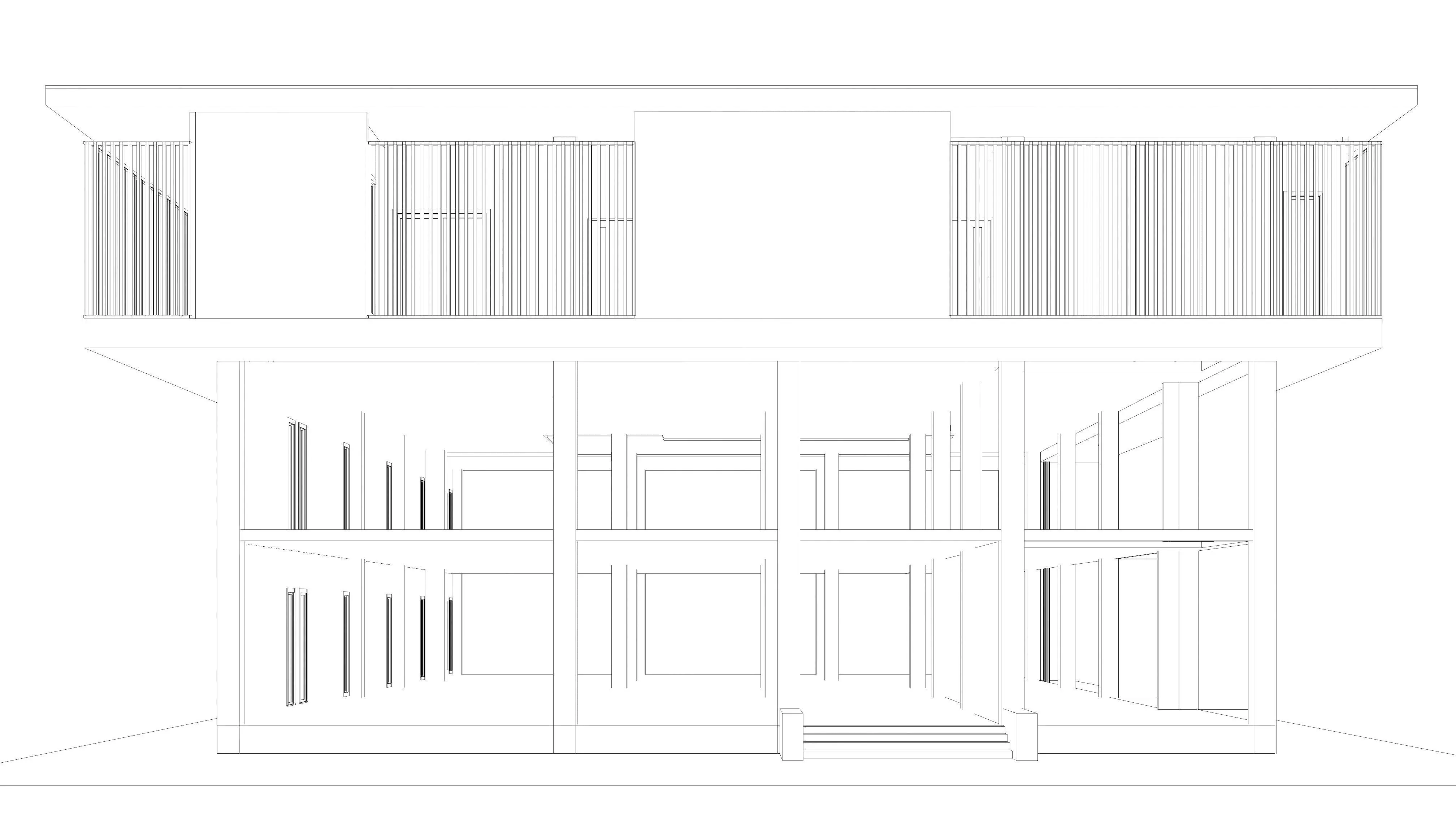 Home office in structure 25-52 3D model_9