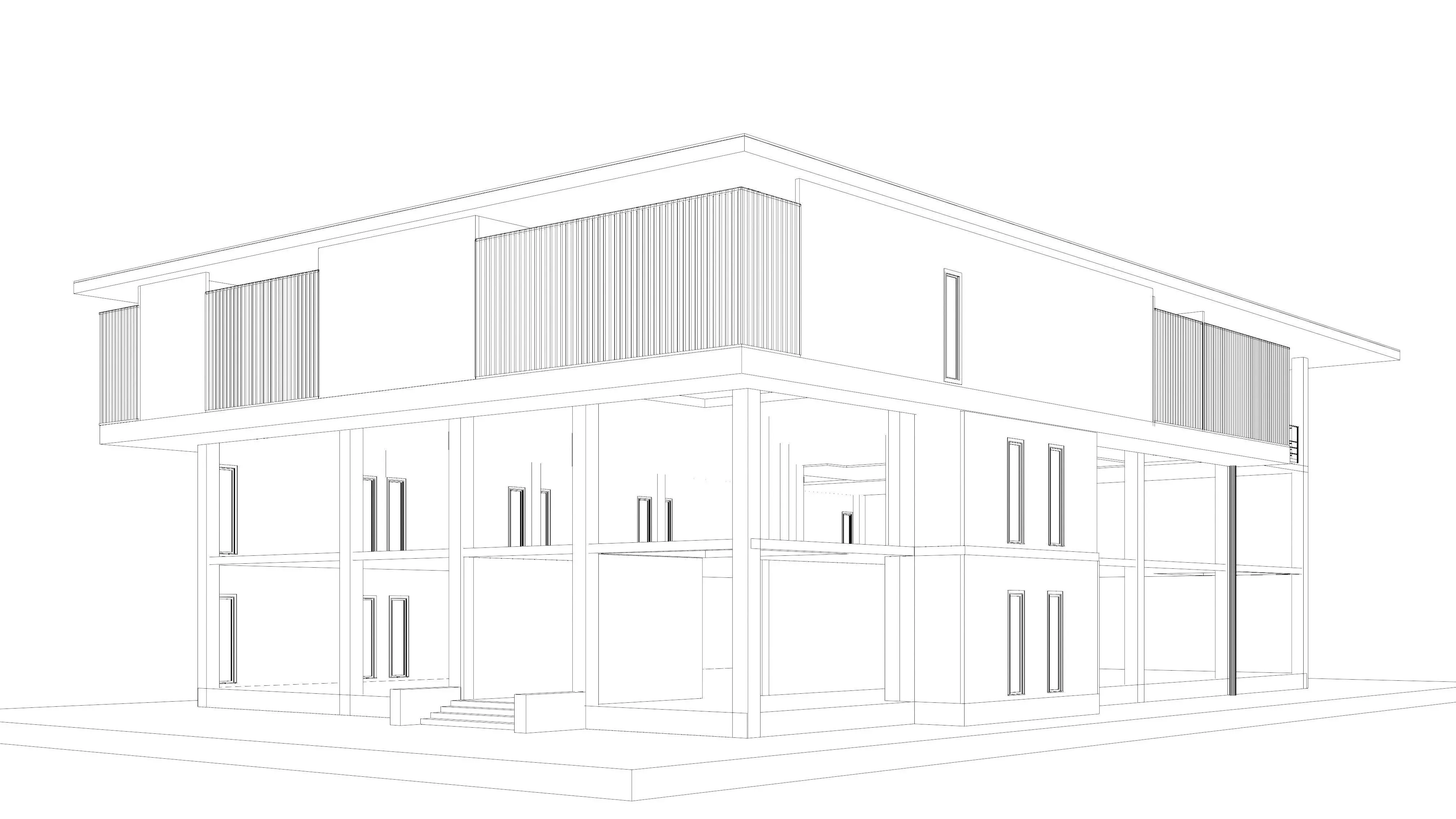 Home office in structure 25-52 3D model_8