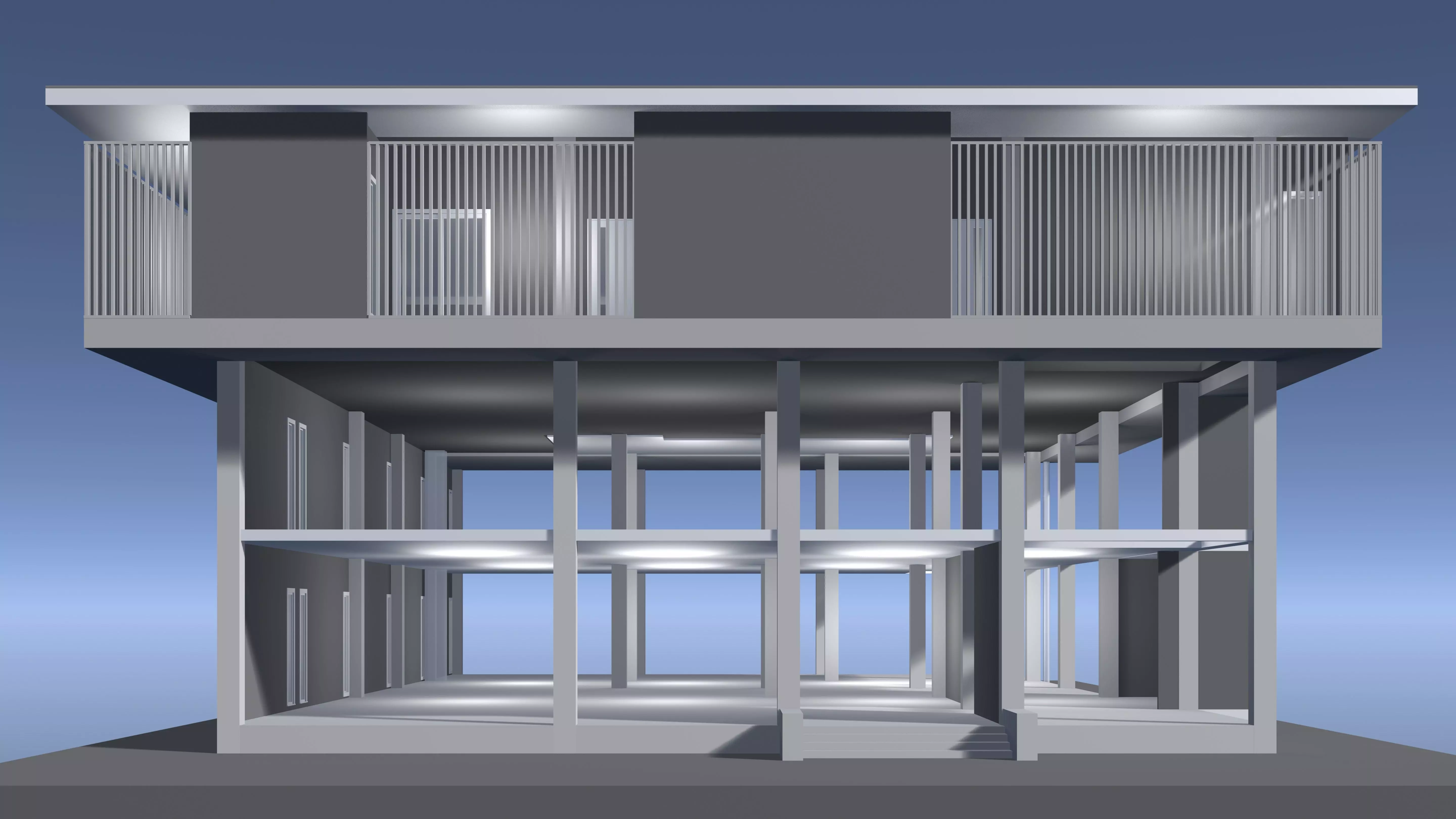 Home office in structure 25-52 3D model_0