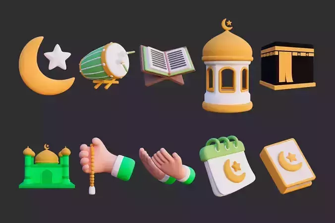 Low Poly Ramadhan Asset Pack