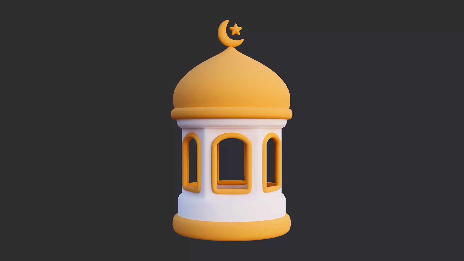 Low Poly Ramadhan Asset Pack 3D model_9
