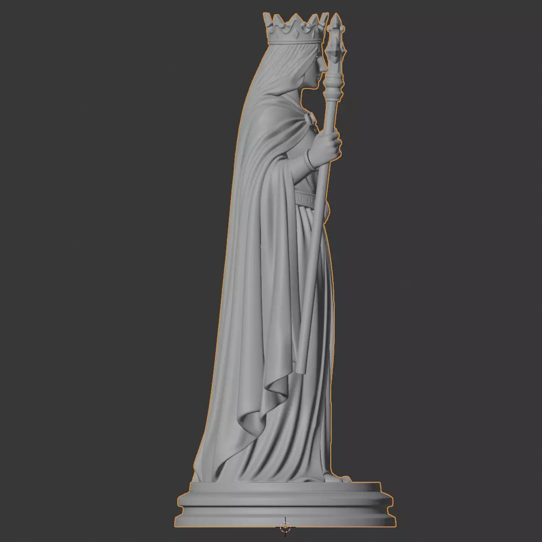 Chess Set Medieval 3D Print Model 3D print model_36