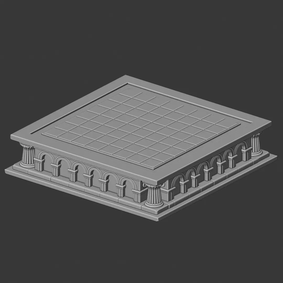 Chess Set Medieval 3D Print Model 3D print model_12