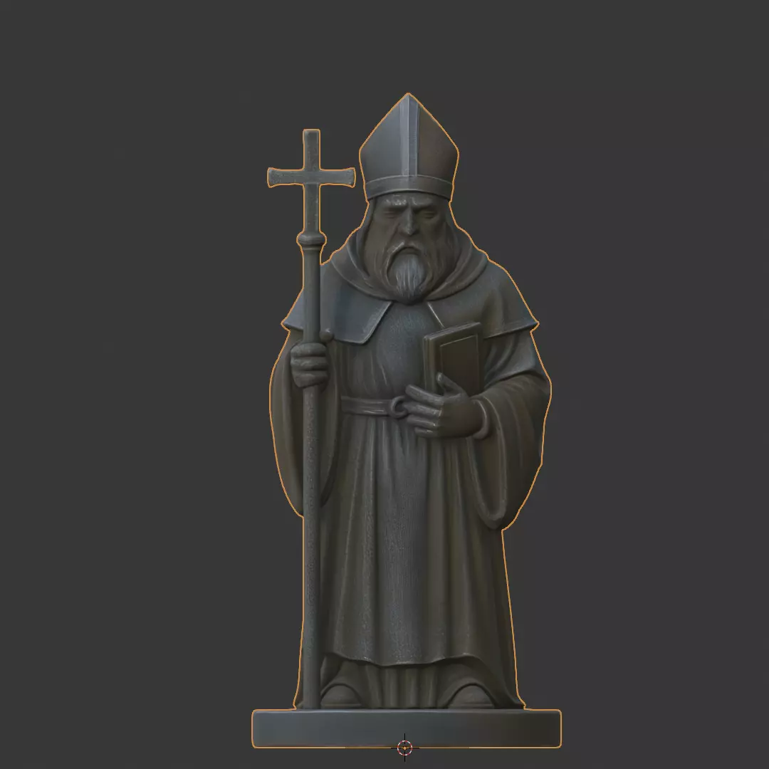 Chess Set Medieval 3D Print Model 3D print model_17