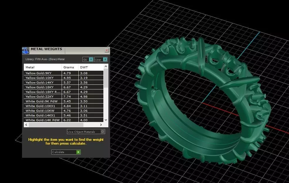 Sixteen Stone Ring 16mm 3D print model_5