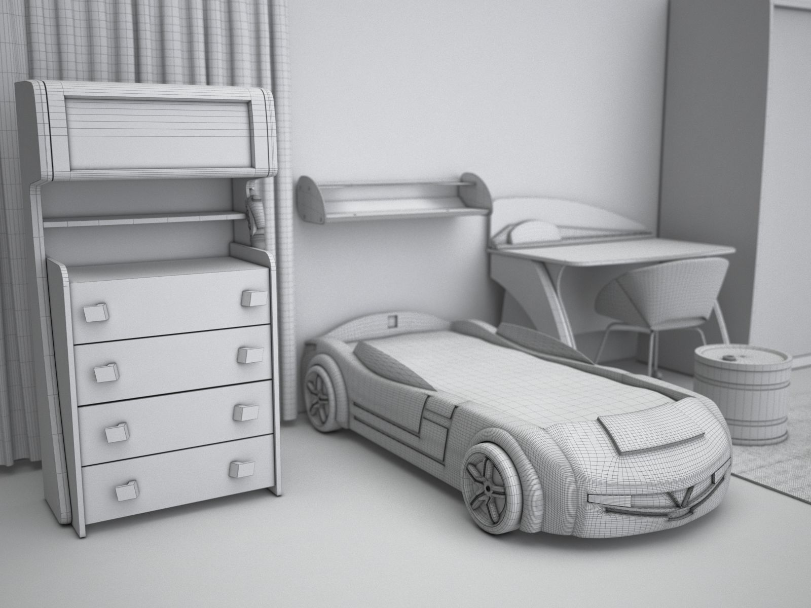  Biturbo Furniture set by Cilek 3D model_3