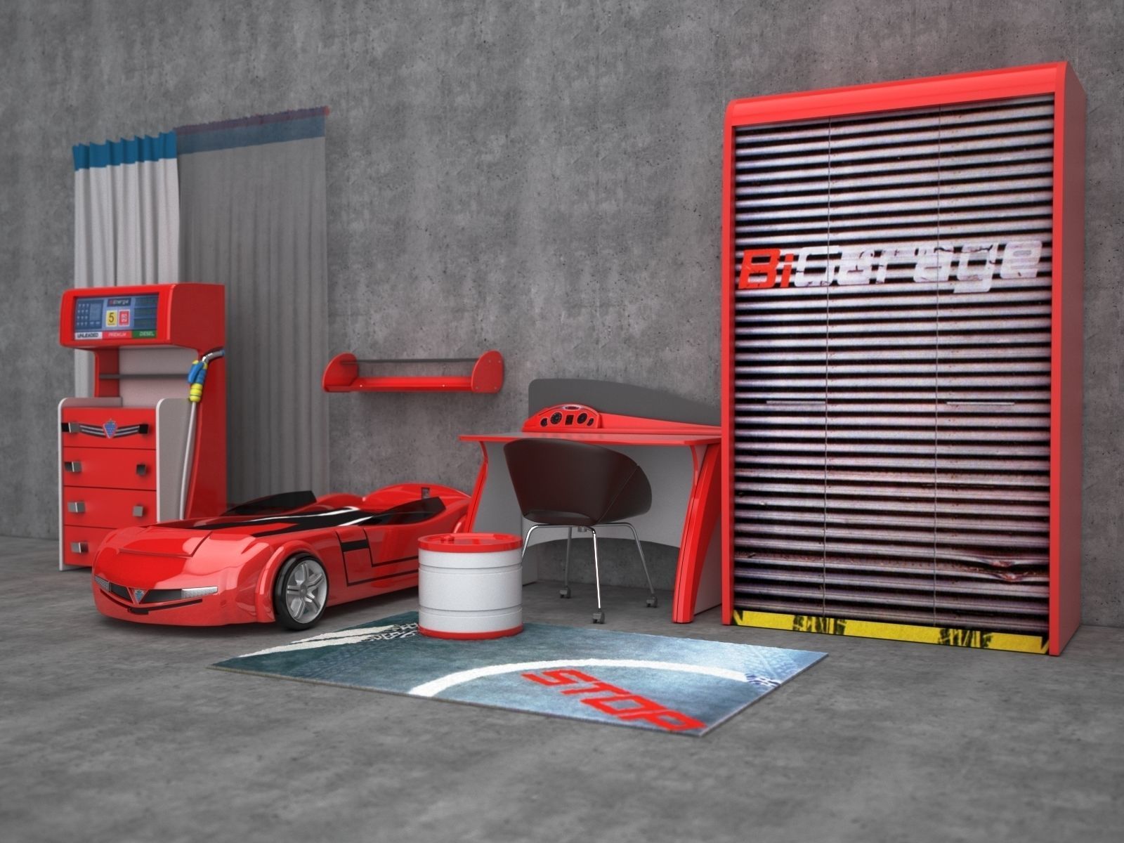  Biturbo Furniture set by Cilek 3D model_1