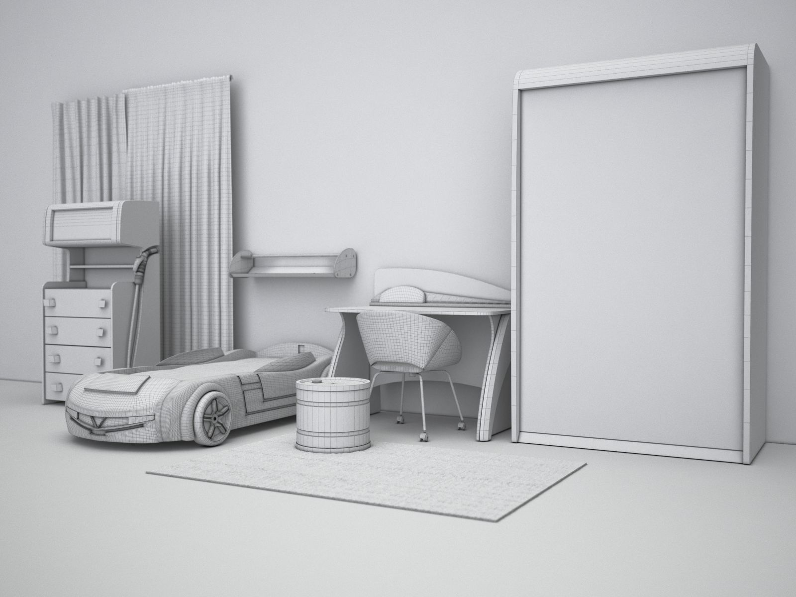  Biturbo Furniture set by Cilek 3D model_4