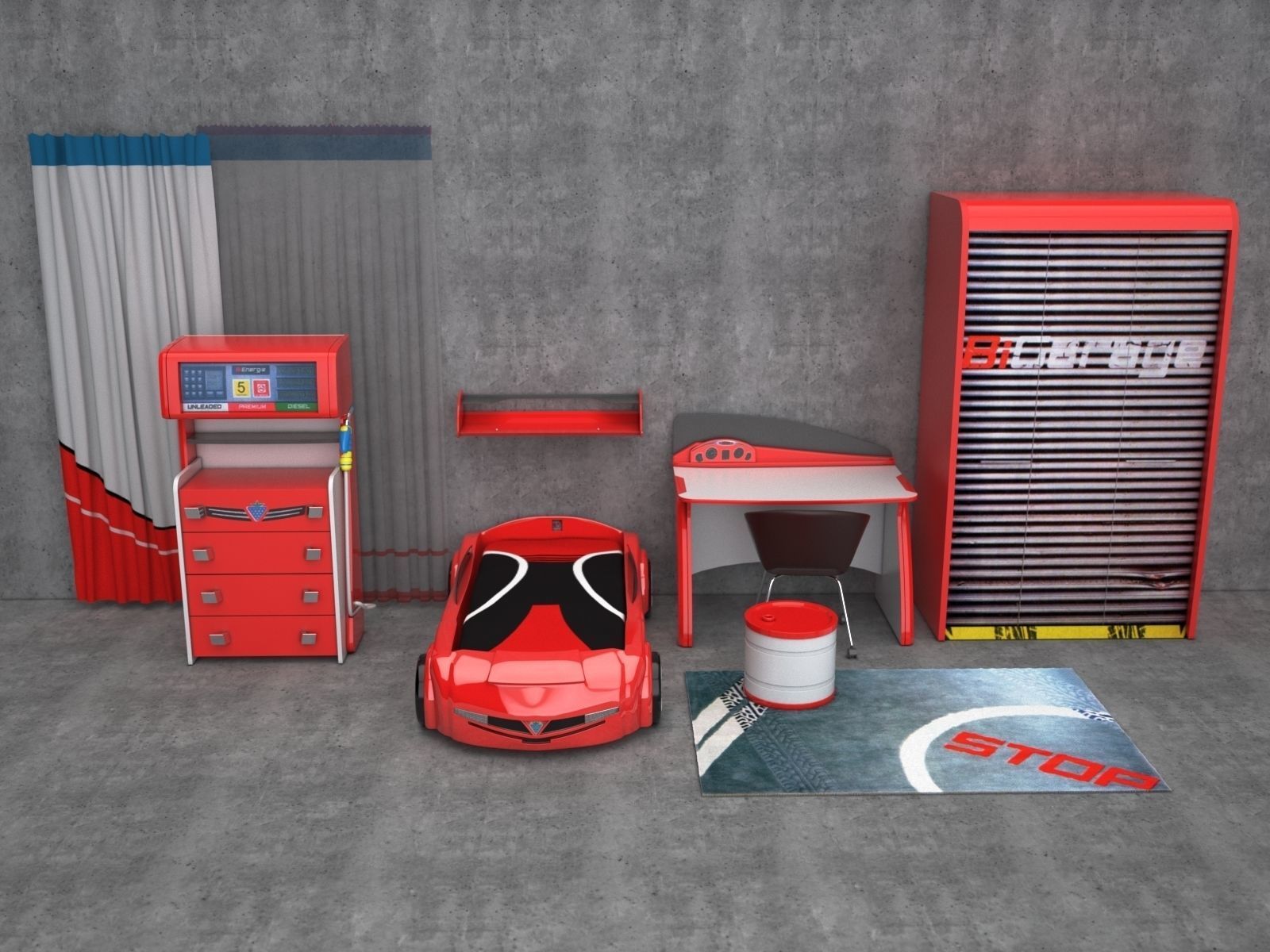  Biturbo Furniture set by Cilek 3D model_2