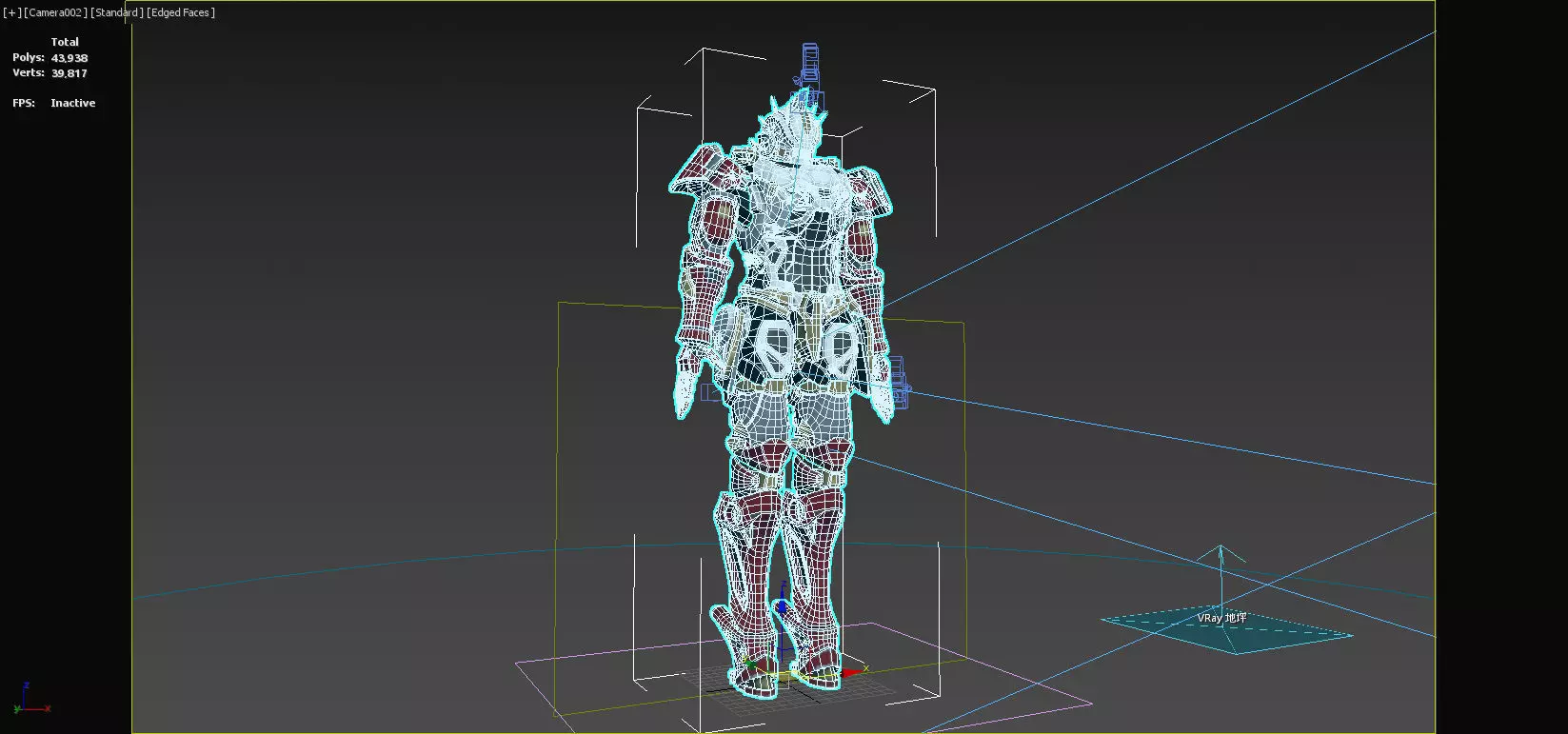 Future sci-fi combat armed mecha 3D model_10