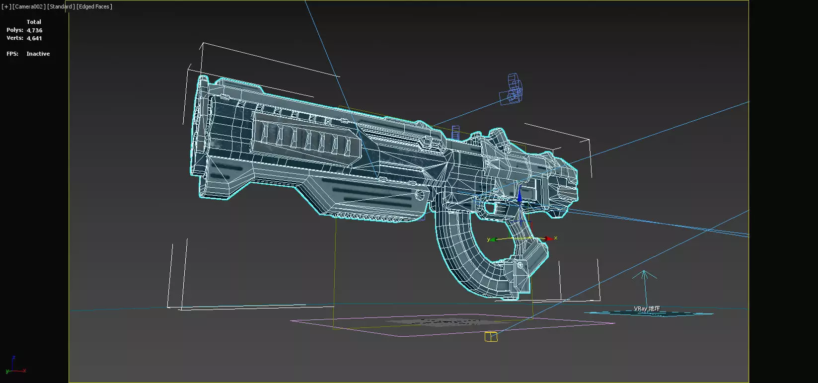 Future Sci-Fi Laser Rifle 3D model_8