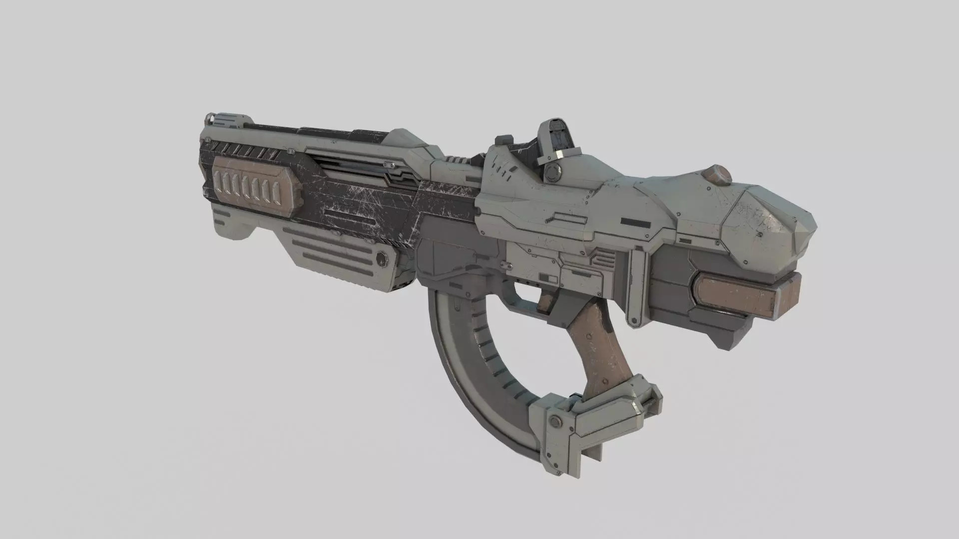 Future Sci-Fi Laser Rifle 3D model_5