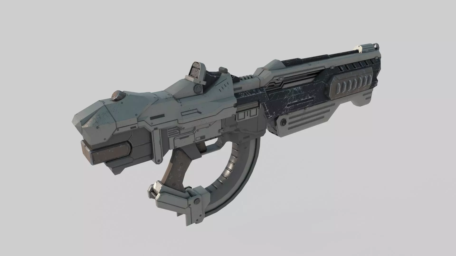 Future Sci-Fi Laser Rifle 3D model_6