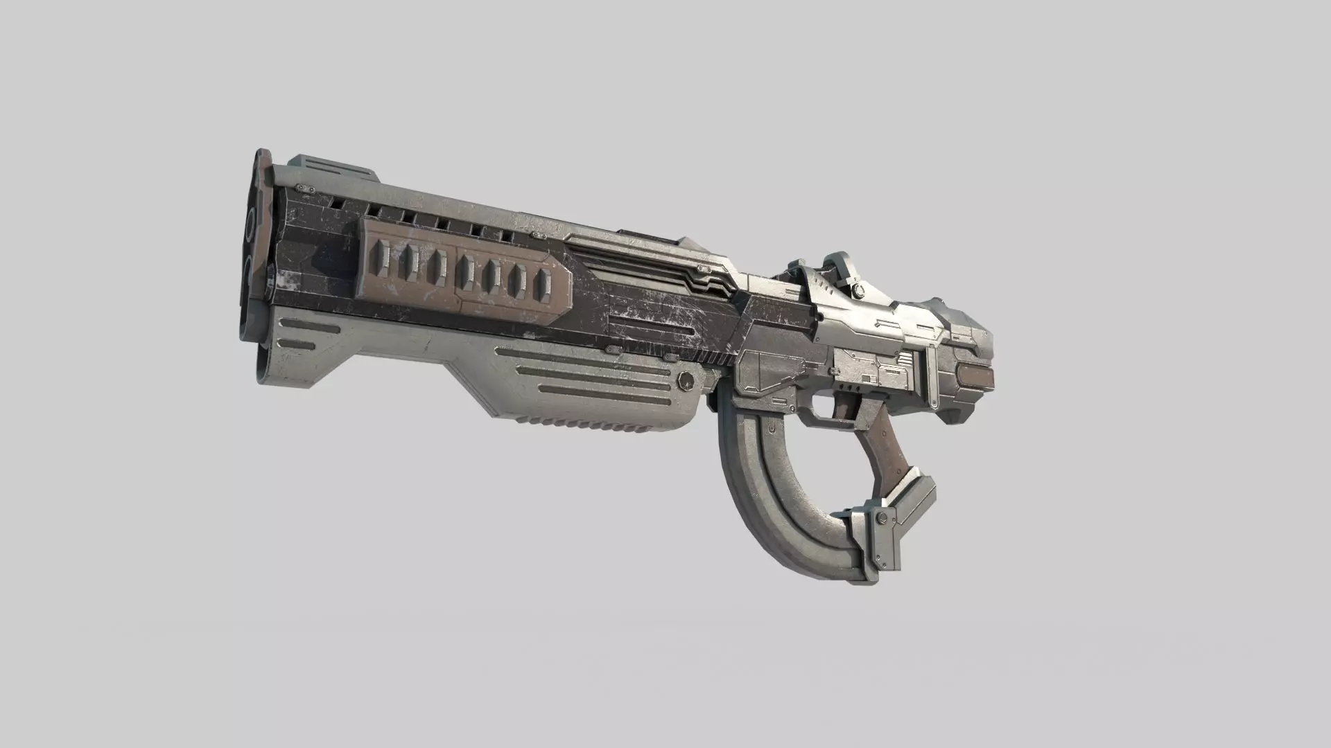 Future Sci-Fi Laser Rifle 3D model_0
