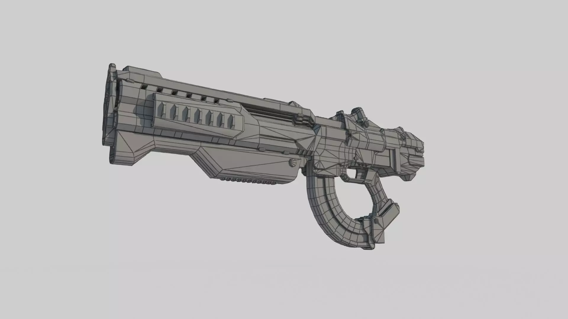 Future Sci-Fi Laser Rifle 3D model_7