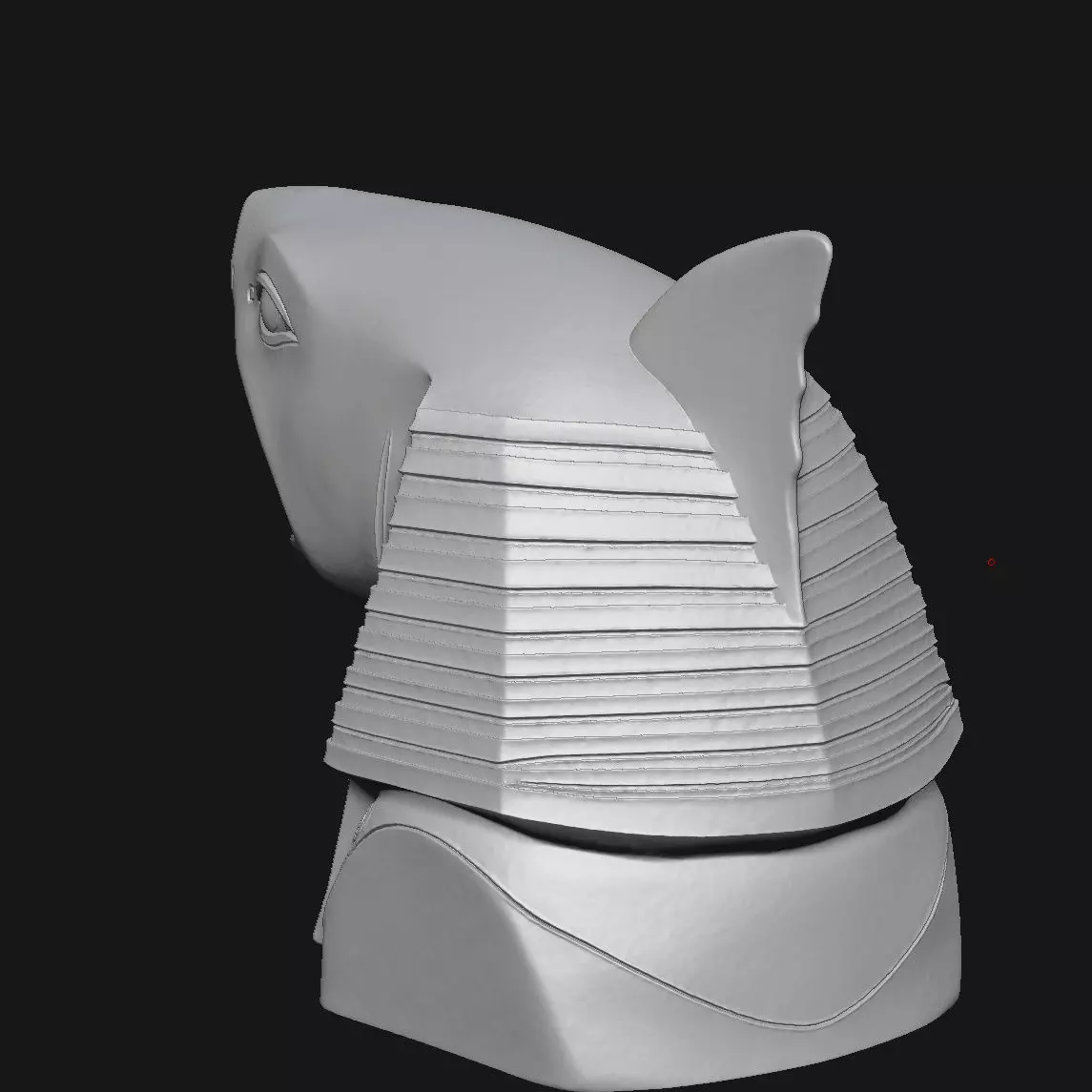 shark 3D print model_5