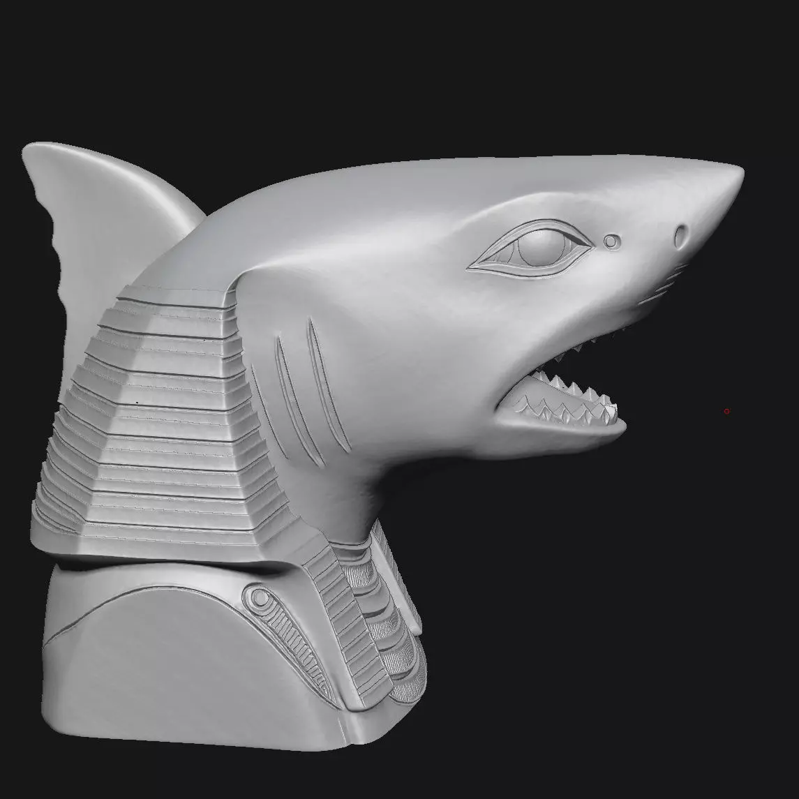 shark 3D print model_3