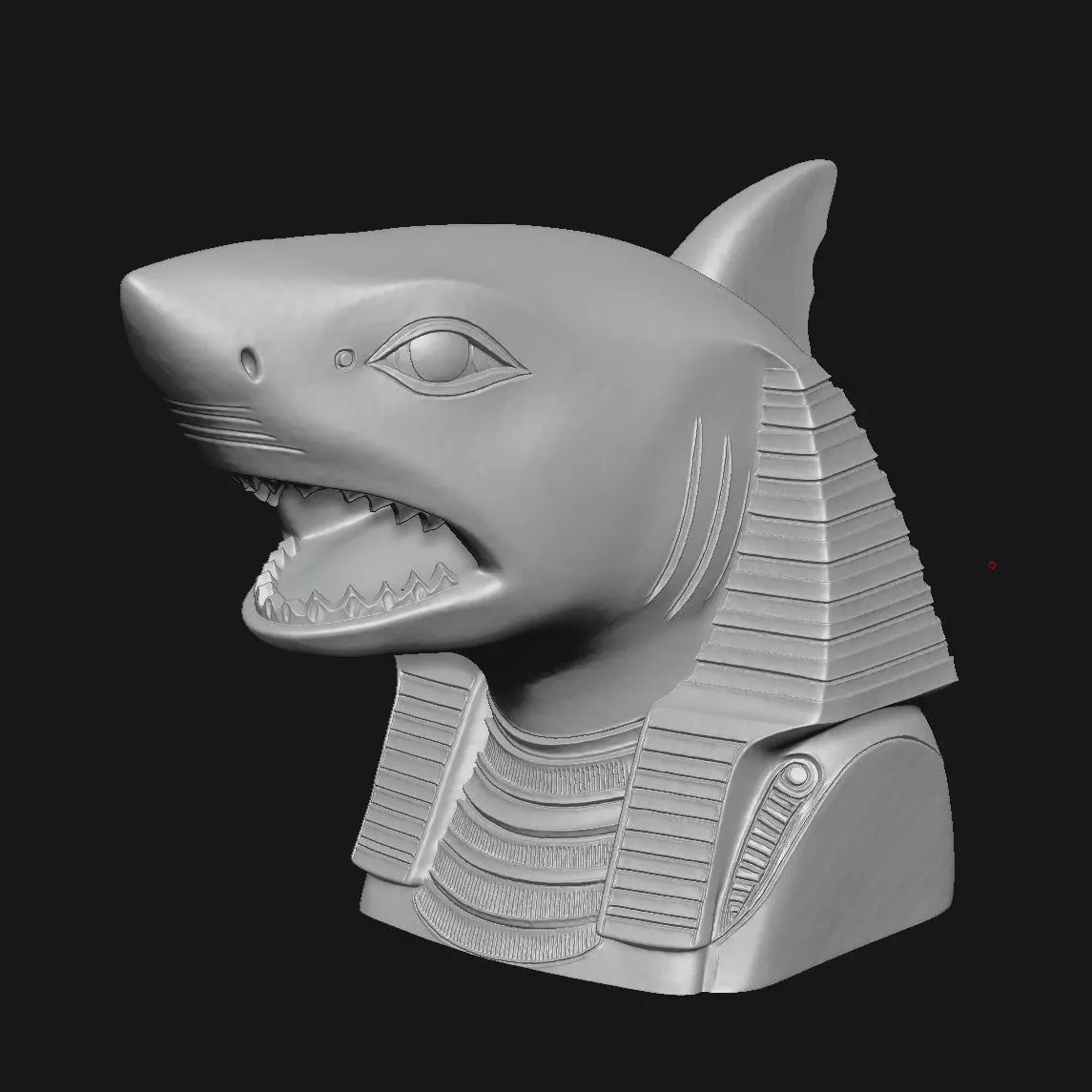 shark 3D print model_7