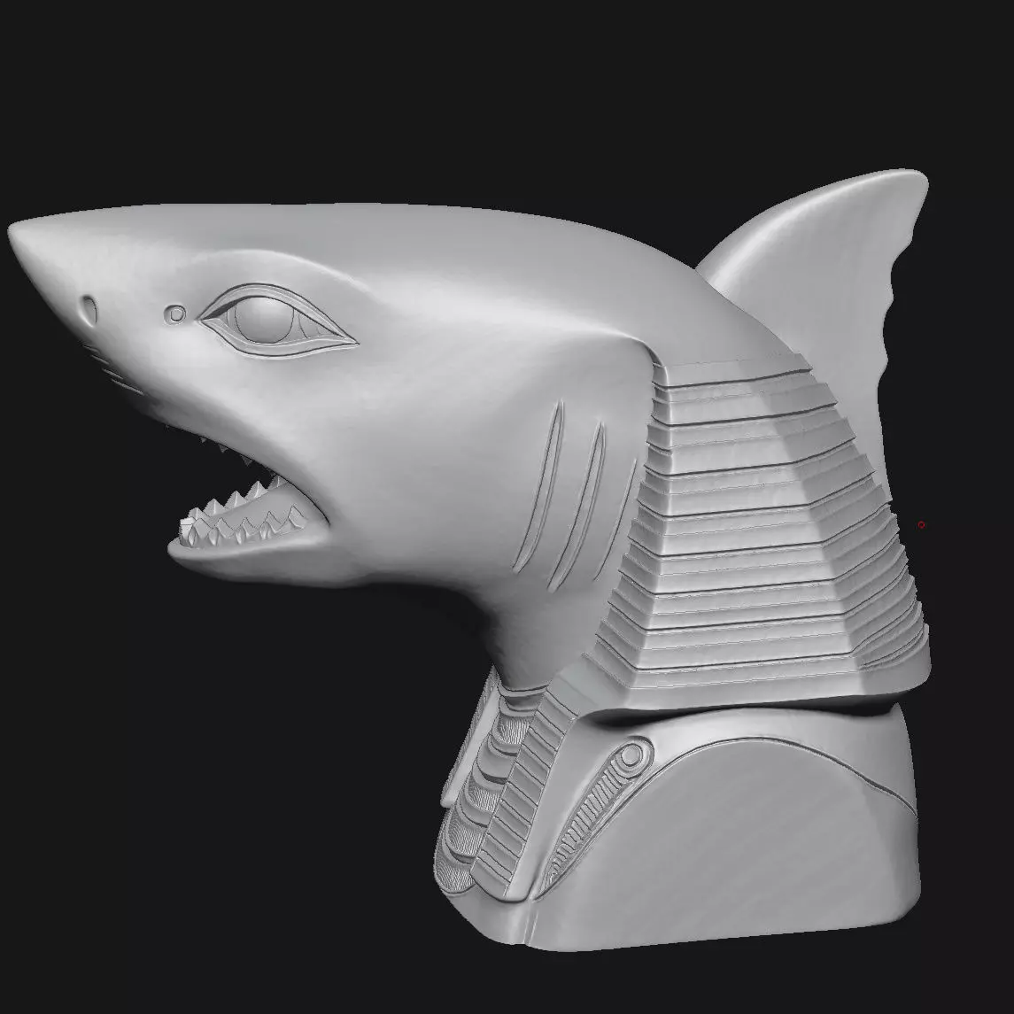 shark 3D print model_6