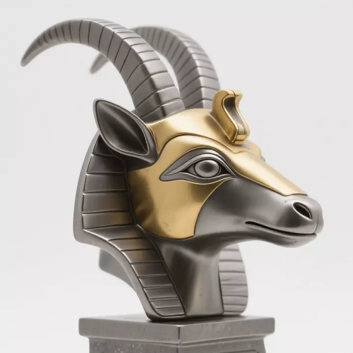 goat sculpture 3D print model