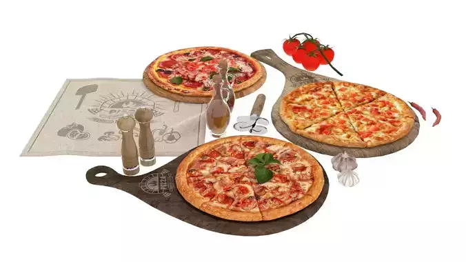 Peperoni Pizza Set 2