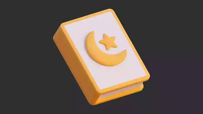 Low Poly Religious Book