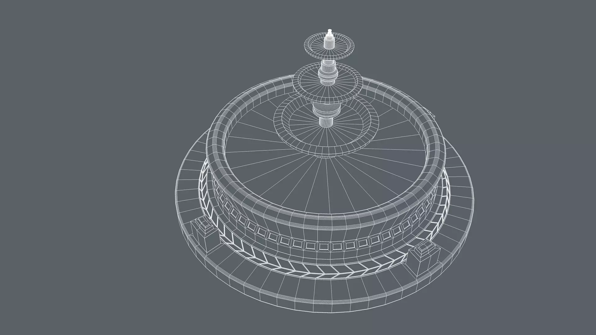 Water Fountain 3D model_15