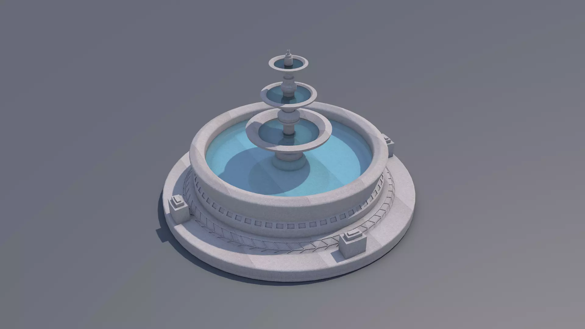 Water Fountain 3D model_0