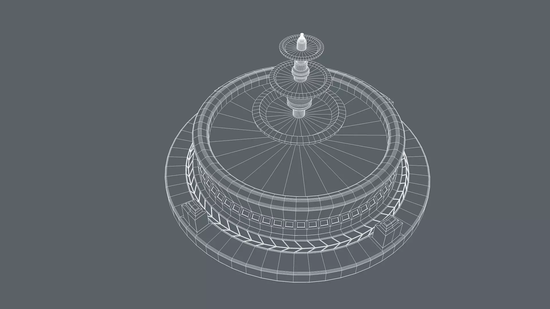 Water Fountain 3D model_11