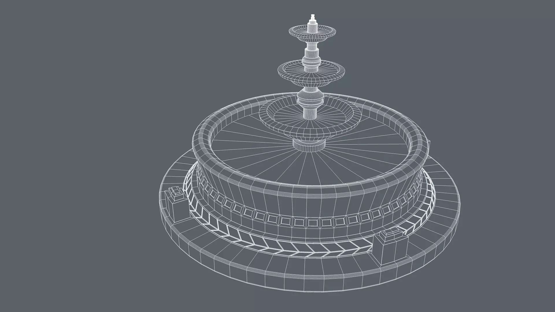 Water Fountain 3D model_14