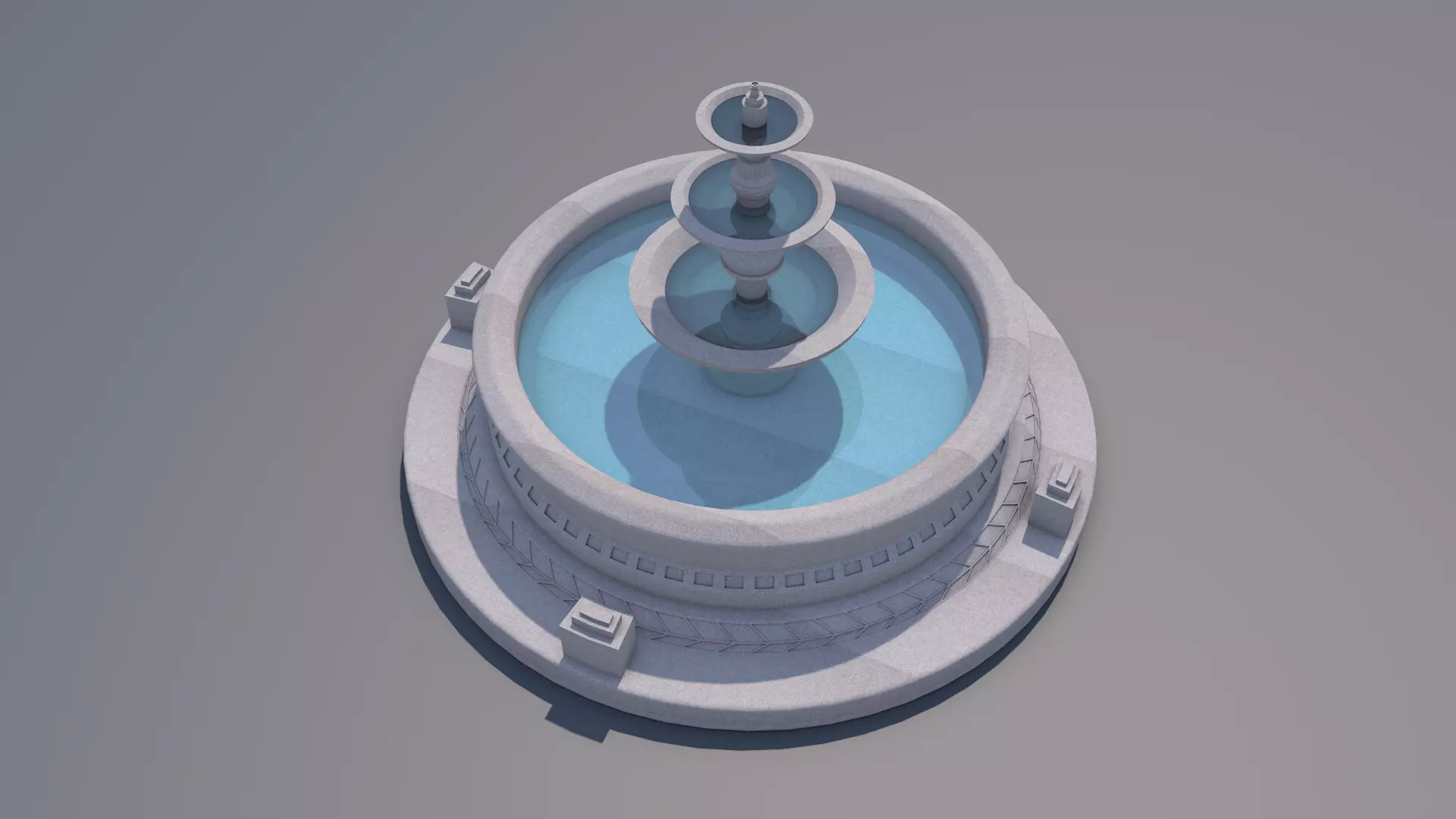 Water Fountain 3D model_5