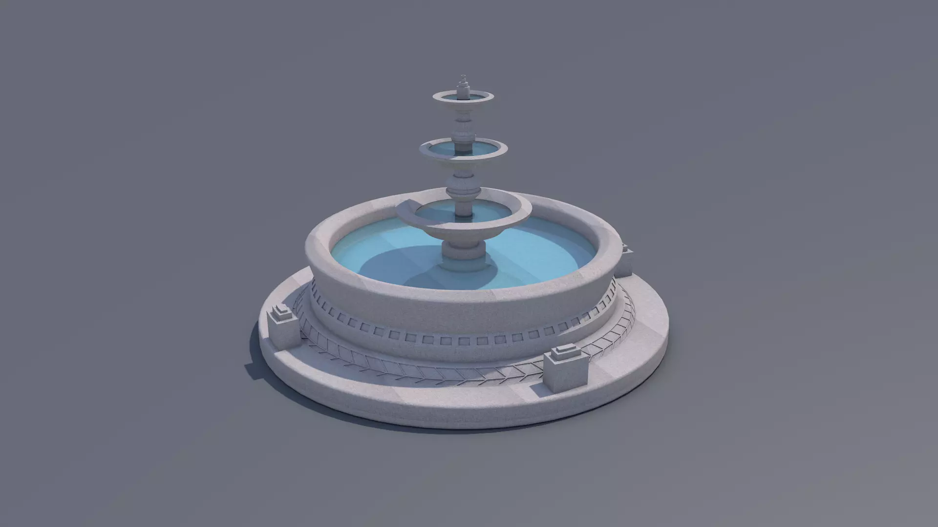 Water Fountain 3D model_1