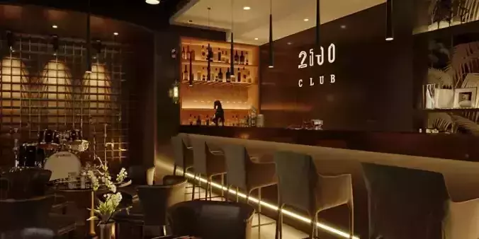 Restaurant Interior Design 3D model 3