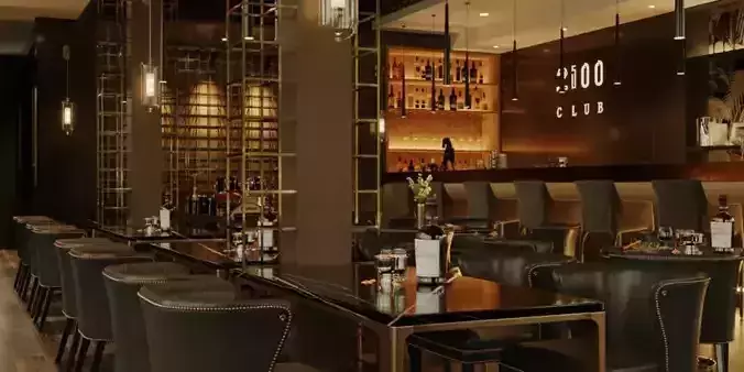 Restaurant Interior Design 3D model 5