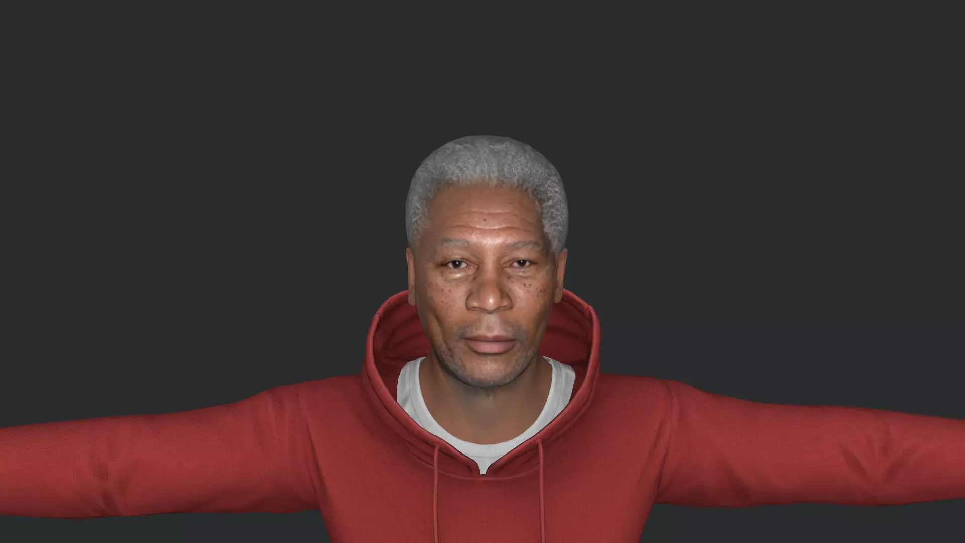 Morgan Freeman Hyper Realistic Full Body Fully Rigged 3D model_15