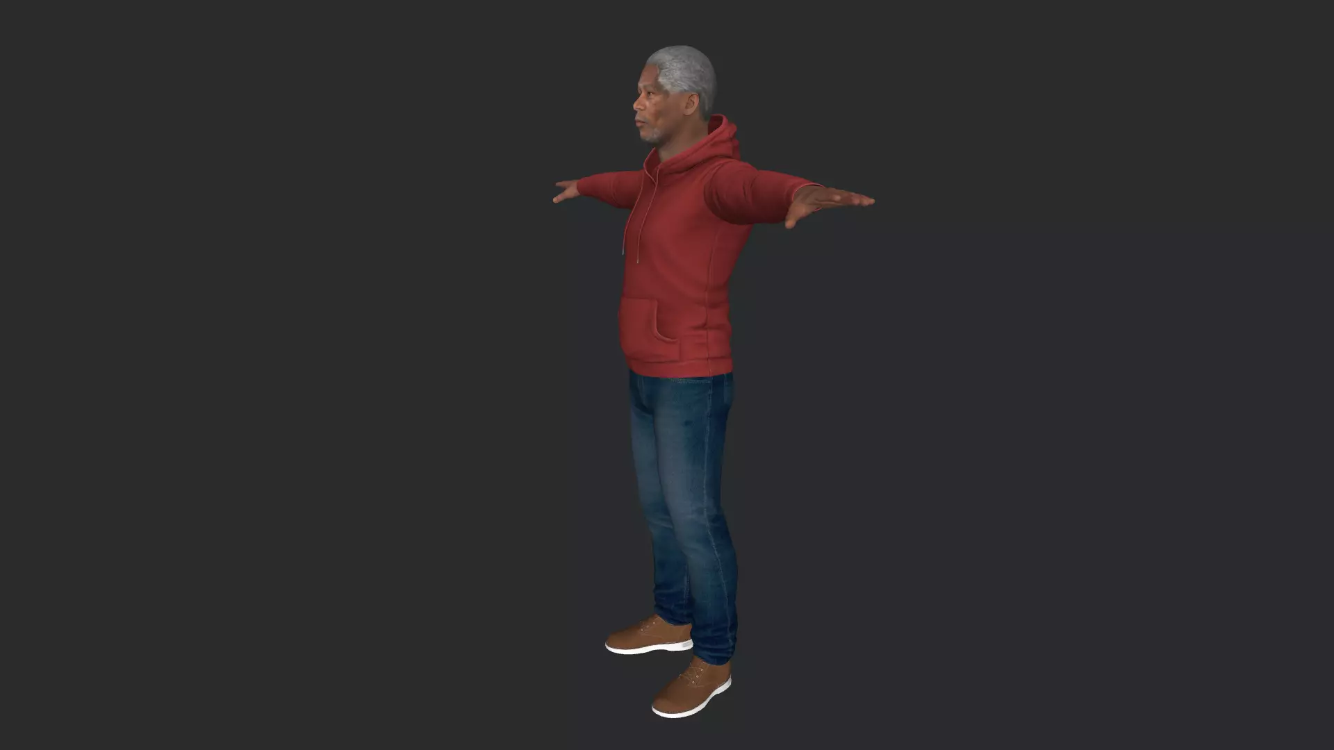 Morgan Freeman Hyper Realistic Full Body Fully Rigged 3D model_18